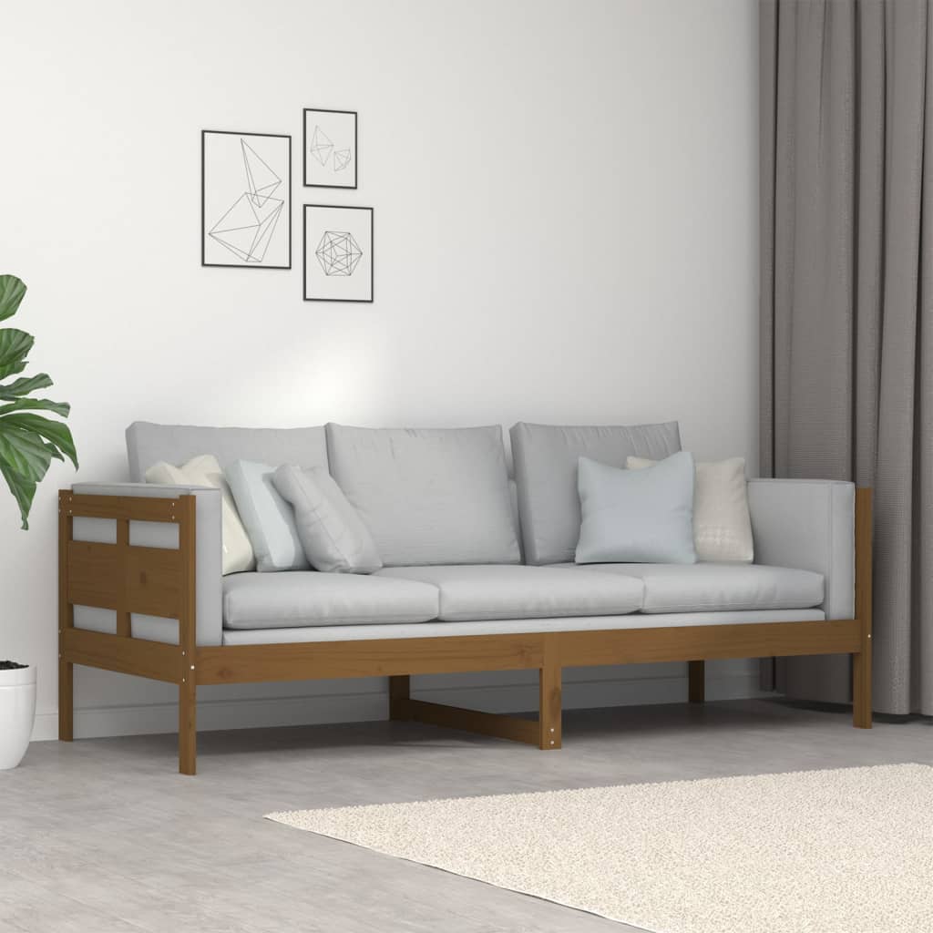 Daybed honey brown solid pine 80x200 cm
