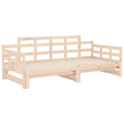 Daybed extendable solid pine 2x(80x200) cm
