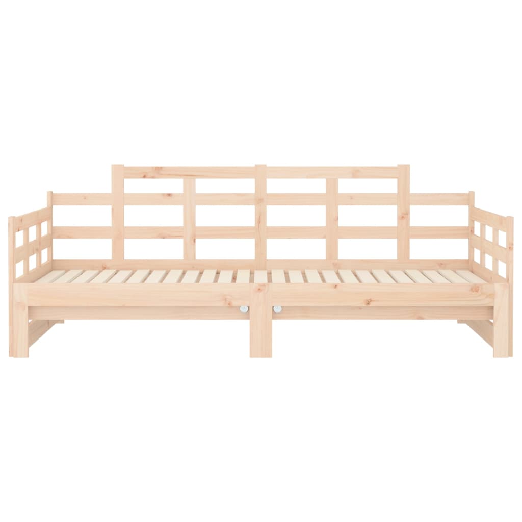 Daybed extendable solid pine 2x(80x200) cm