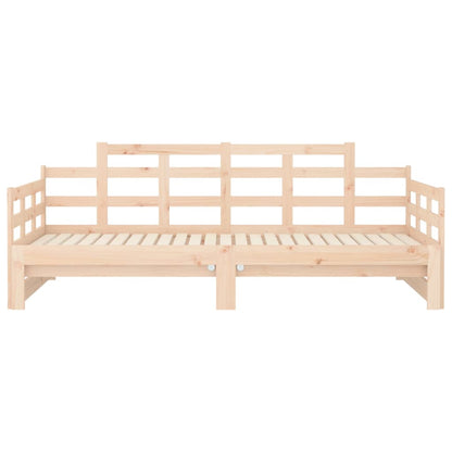Daybed extendable solid pine 2x(80x200) cm