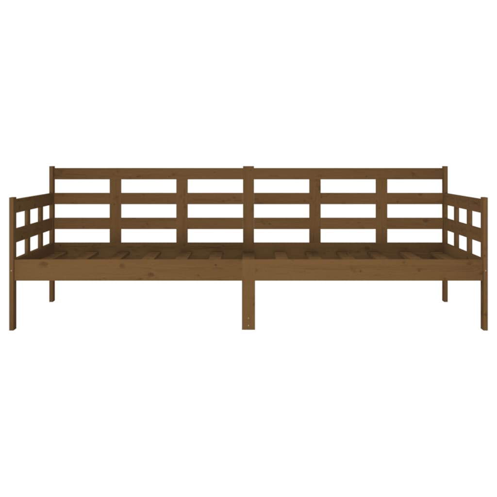 Krevet medeno smeđa masivna borovina 90x200 cm