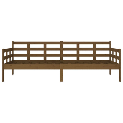 Krevet medeno smeđa masivna borovina 90x200 cm