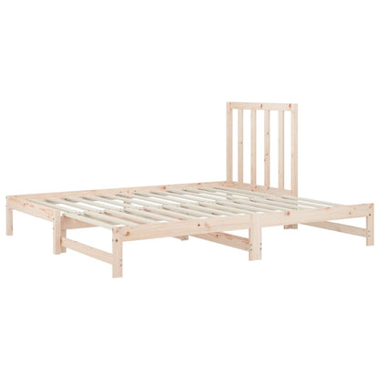 Daybed extendable 2x(90x200) cm solid pine wood