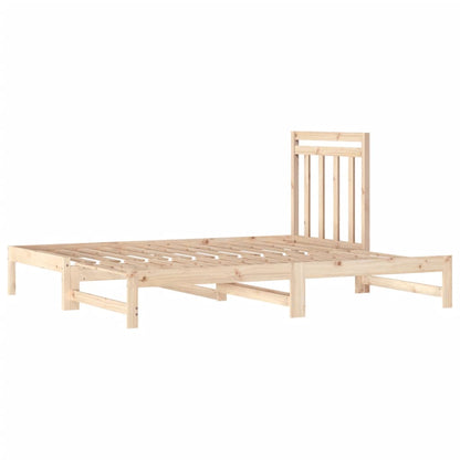 Daybed extendable 2x(90x200) cm solid pine wood