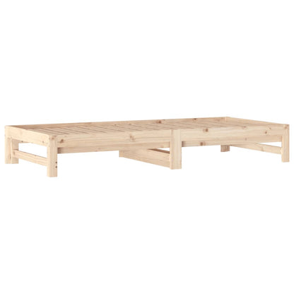 Daybed extendable 2x(90x200) cm solid pine wood