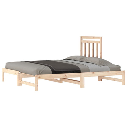 Daybed extendable 2x(90x200) cm solid pine wood