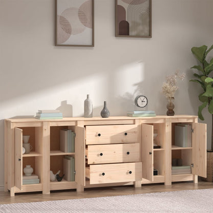 Sideboard 230x35x80 cm Massivholz Kiefer
