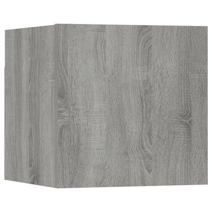 TV wall cabinet grey Sonoma wood material