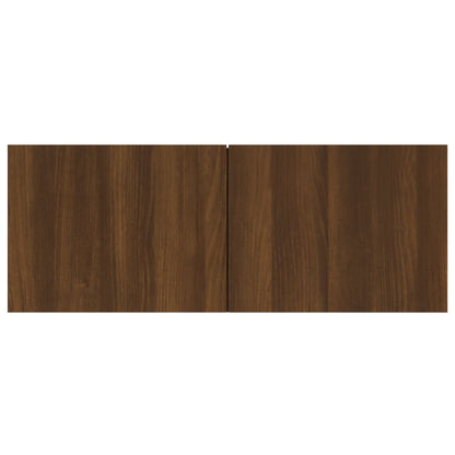 TV wall cabinet brown oak look wood material
