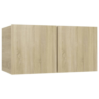 TV wall cabinet Sonoma oak wood material