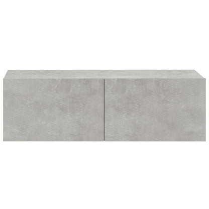 6-piece TV cabinet set concrete grey wood material