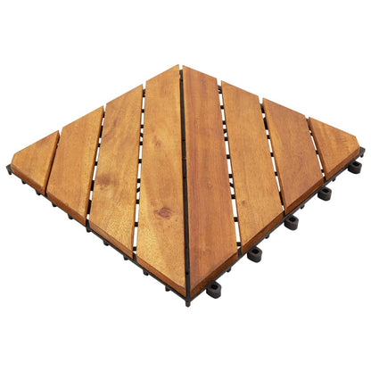 Terrace tiles 30 pcs. Brown 30x30 cm solid wood acacia