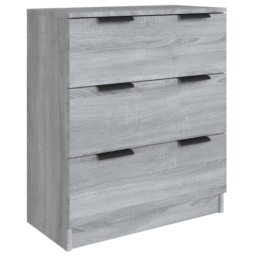 3-piece sideboard grey Sonoma wood material