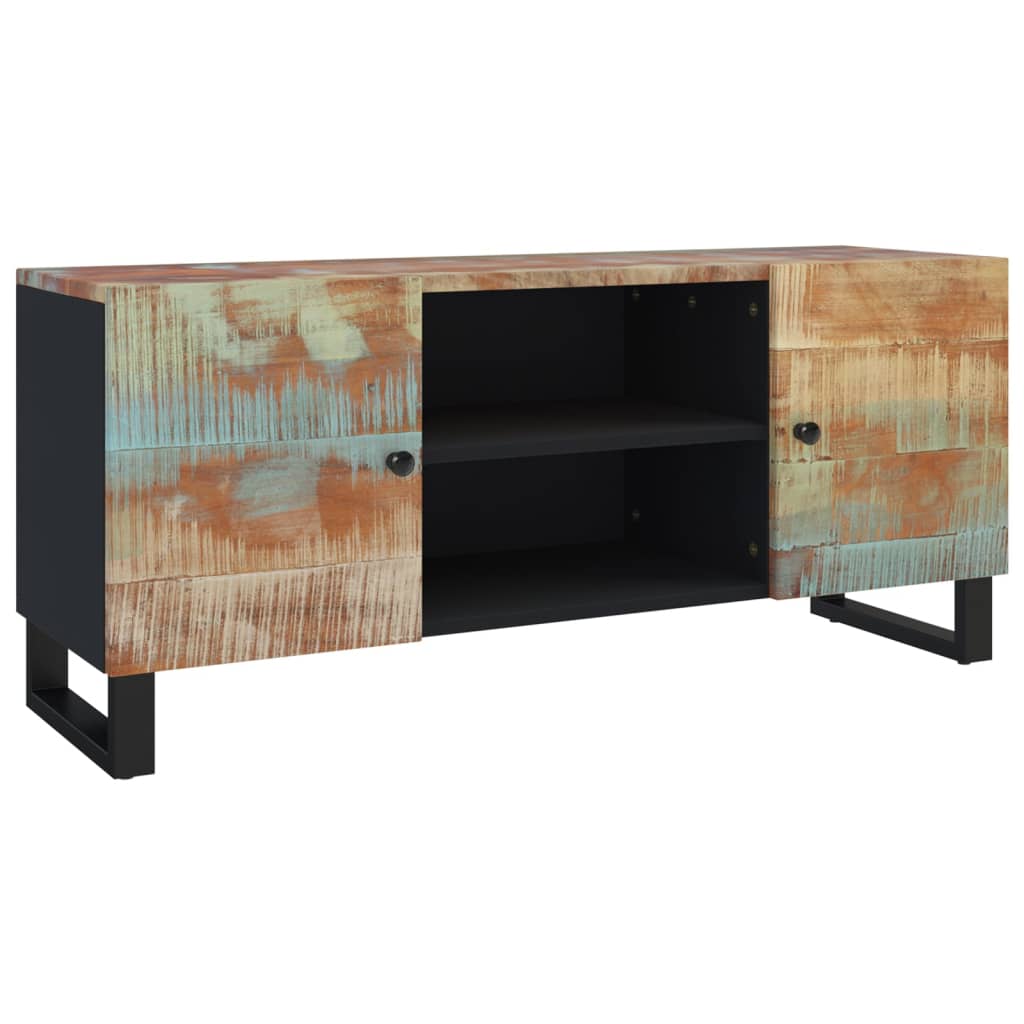 TV cabinet 105x33x46 cm solid reclaimed wood