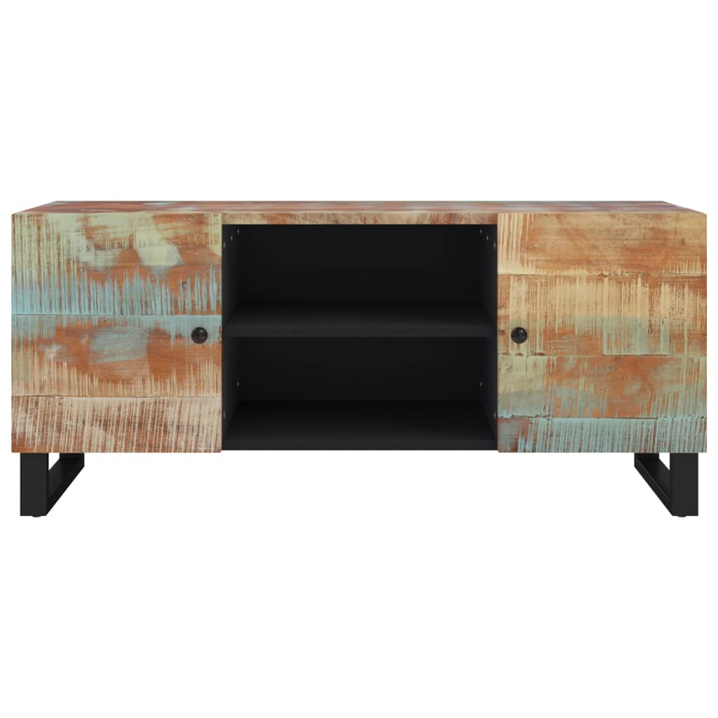 TV cabinet 105x33x46 cm solid reclaimed wood