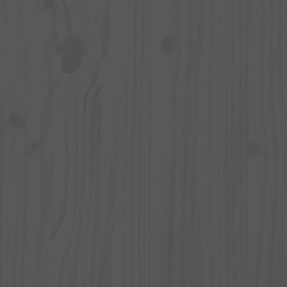 Massivholzbett Grau 160x200 cm Kiefer