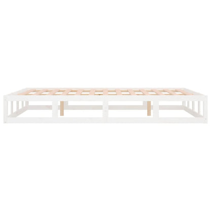 Solid wood bed white 160x200 cm