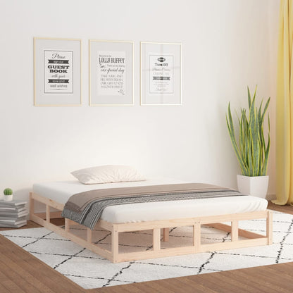 Solid wood bed 200x200 cm