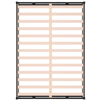 Solid wood bed black 200x200 cm