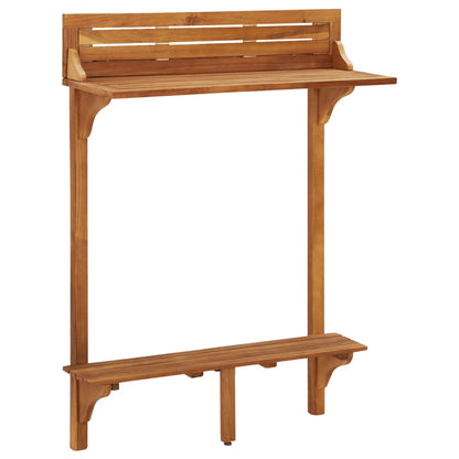 3-piece balcony bar set solid acacia wood