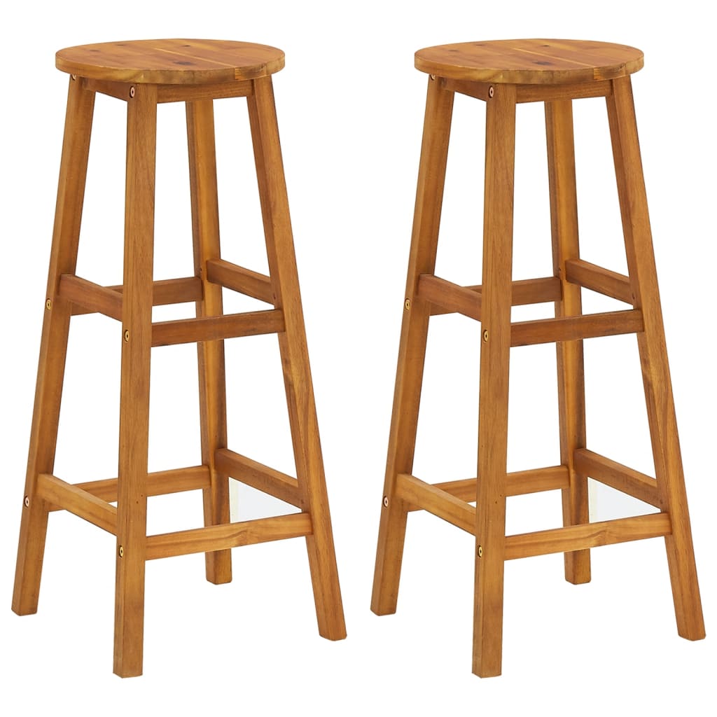 3 kom. Vrtna barska garnitura od punog bagremovog drveta