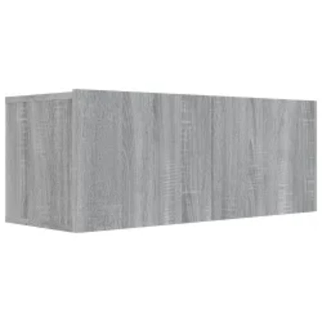 3-piece TV cabinet set grey Sonoma wood material