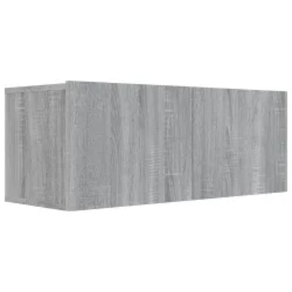 3-piece TV cabinet set grey Sonoma wood material