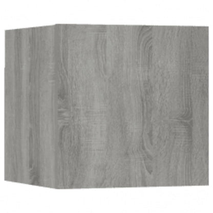 3-piece TV cabinet set grey Sonoma wood material