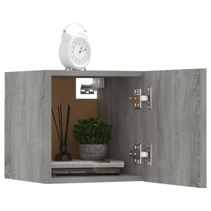 TV wall cabinet 8 pcs. Grey Sonoma 30.5x30x30 cm
