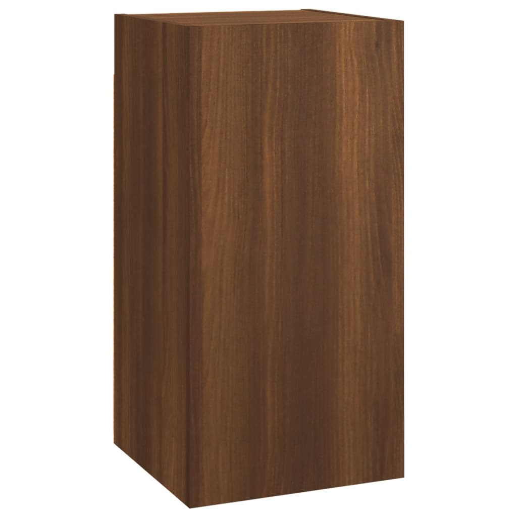 TV cabinets 7 pcs. Brown oak look 30.5x30x60 wood material