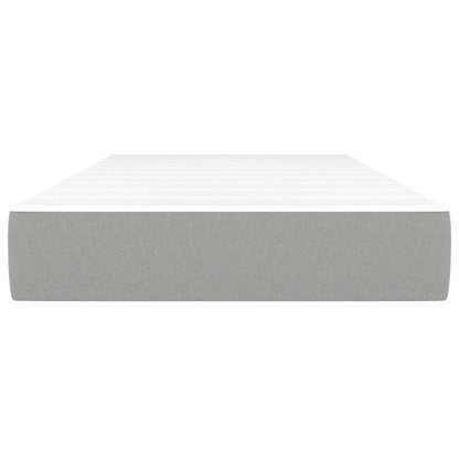 Taschenfederkernmatratze Hellgrau 80x200x20 cm Stoff