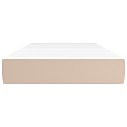 Taschenfederkernmatratze Cappuccino 80x200x20 cm Kunstleder
