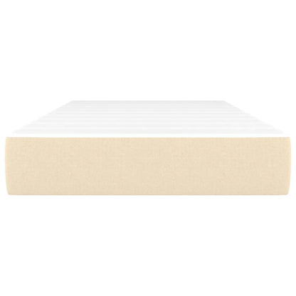 Taschenfederkernmatratze Creme 90x190x20 cm Stoff