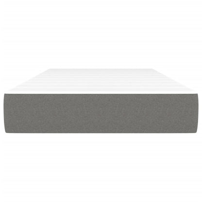 Taschenfederkernmatratze Dunkelgrau 90x200x20 cm Stoff