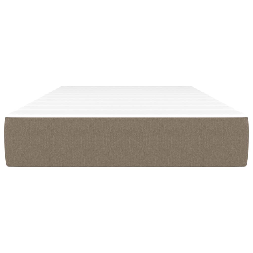 Taschenfederkernmatratze Taupe 90x200x20 cm Stoff