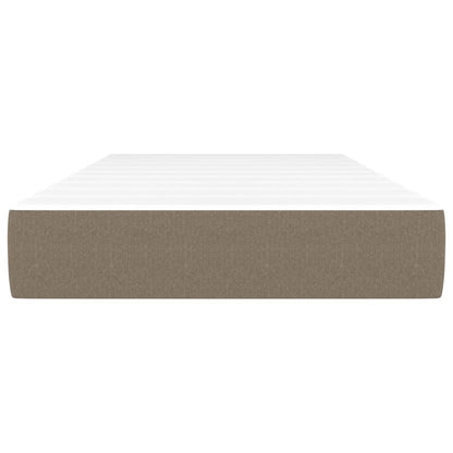 Taschenfederkernmatratze Taupe 90x200x20 cm Stoff