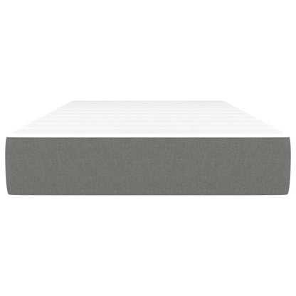 Taschenfederkernmatratze Dunkelgrau 100x200x20 cm Stoff