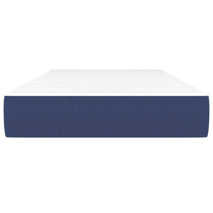 Pocket spring mattress blue 100x200x20 cm fabric
