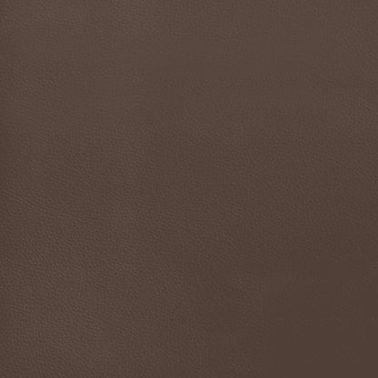 Taschenfederkernmatratze Braun 100x200x20 cm Kunstleder