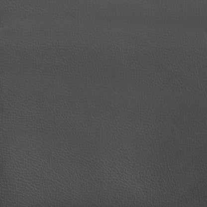 Taschenfederkernmatratze Grau 100x200x20 cm Kunstleder