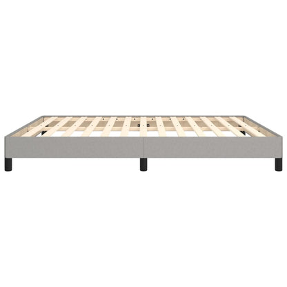 Bed frame light grey 160x200 cm fabric