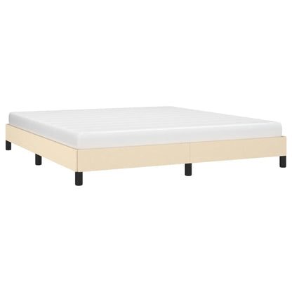 Bed frame cream 180×200 cm fabric