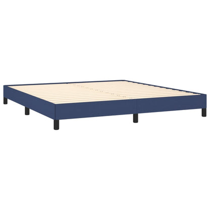 Bed frame blue 180×200 cm fabric