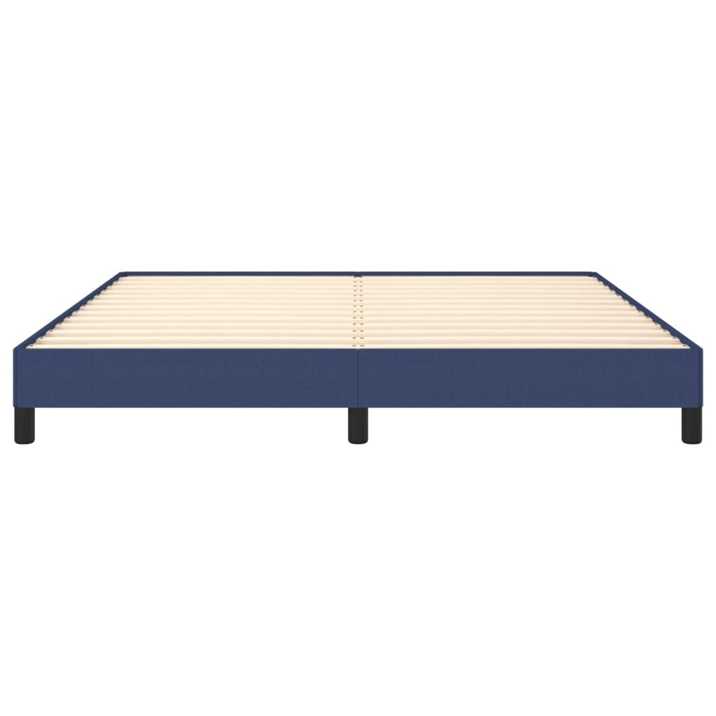 Bed frame blue 180×200 cm fabric