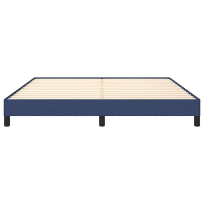 Bed frame blue 180×200 cm fabric