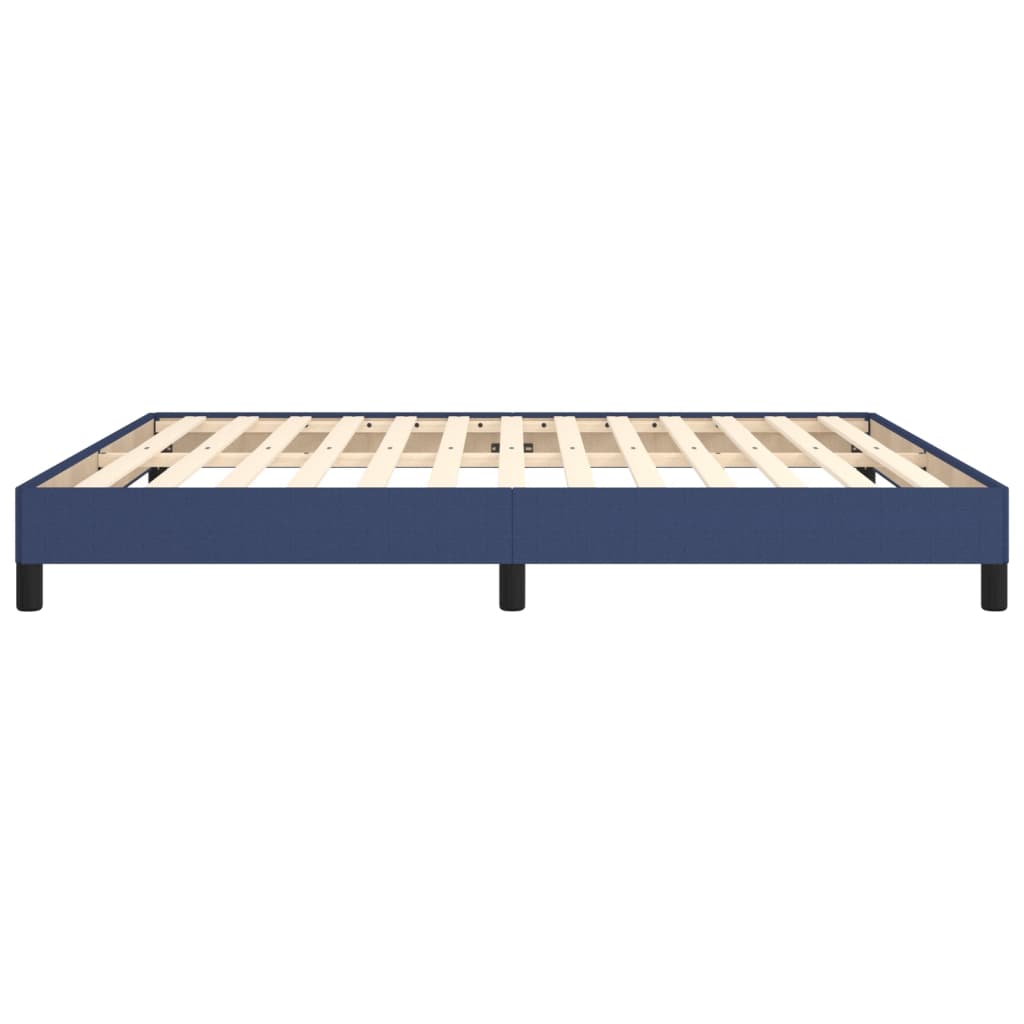 Bed frame blue 180×200 cm fabric