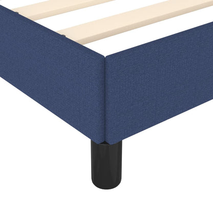 Bed frame blue 180×200 cm fabric