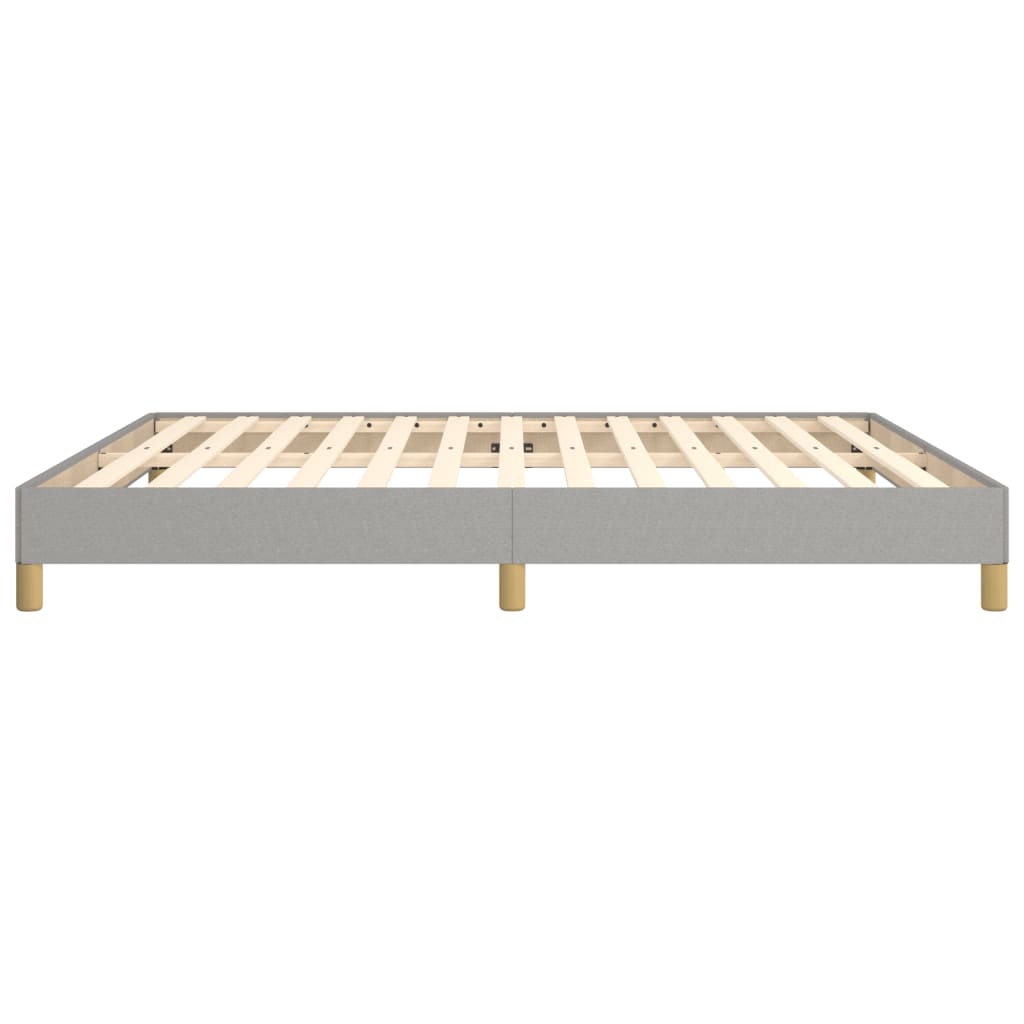 Bed frame light grey 180×200 cm fabric