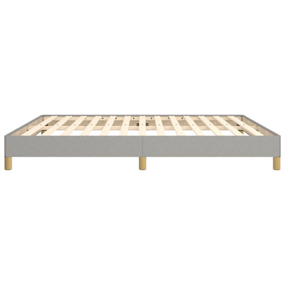 Bed frame light grey 180×200 cm fabric