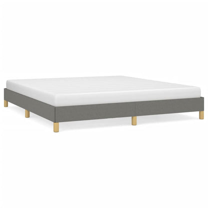 Bed frame dark grey 180×200 cm fabric